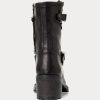 Bottes noires en cuir vachette Payge Ralph Lauren pour femmes Bottes noires en cuir vachette Payge Ralph Lauren pour femmes