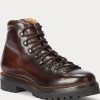 Bottes Ralph Lauren Fidel en cuir de veau bruni marron foncé pour homme Bottes Ralph Lauren Fidel en cuir de veau bruni marron foncé pour homme