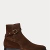 Bottes Ralph Lauren Welington en daim de veau marron foncé pour homme Bottes Ralph Lauren Welington en daim de veau marron foncé pour homme