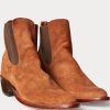 Bottines Chelsea en daim marron Ralph Lauren Plainview pour homme Bottines Chelsea en daim marron Ralph Lauren Plainview pour homme