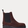 Bottines Chelsea en daim marron Ralph Lauren pour femme Bottines Chelsea en daim marron Ralph Lauren pour femme