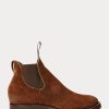 Bottines Chelsea en daim marron Ralph Lauren pour homme Bottines Chelsea en daim marron Ralph Lauren pour homme