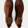 Bottines Chelsea en daim marron Ralph Lauren pour homme Bottines Chelsea en daim marron Ralph Lauren pour homme