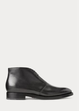 Bottines Chelsea noires en cuir de veau Frasco pour homme Ralph Lauren