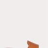 Chaussons en cuir vachette marron Ralph Lauren pour femme Chaussons en cuir vachette marron Ralph Lauren pour femme
