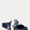 Sandales en similicuir bleu marine avec logo Ralph Lauren Audrina pour femme Sandales en similicuir bleu marine avec logo Ralph Lauren Audrina pour femme