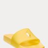 Chaussons jaunes Ralph Lauren Big Pony pour femmes Chaussons jaunes Ralph Lauren Big Pony pour femmes