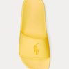Chaussons jaunes Ralph Lauren Big Pony pour femmes Chaussons jaunes Ralph Lauren Big Pony pour femmes
