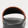 Chaussons marron en cuir poney Ralph Lauren Signature pour homme