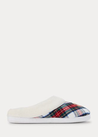 Chaussons multicolores à logo écossais Ralph Lauren pour femmes