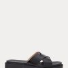 Chaussons noirs en cuir verni Kelsie pour femmes de Ralph Lauren Chaussons noirs en cuir verni Kelsie pour femmes de Ralph Lauren