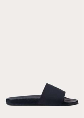 Chaussons Polo Bear Ralph Lauren bleu marine pour homme