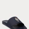 Chaussons Polo Bear Ralph Lauren bleu marine pour homme Chaussons Polo Bear Ralph Lauren bleu marine pour homme