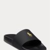 Chaussons Ralph Lauren Signature Pony noirs/dorés pour homme