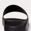 Chaussons Ralph Lauren Signature Pony noirs/dorés pour homme