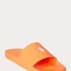 Chaussons Ralph Lauren Signature Pony orange/blanc pour homme