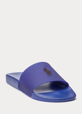 Chaussons Ralph Lauren Thermochromic Signature Pony violets/roses pour homme