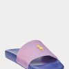 Chaussons Ralph Lauren Thermochromic Signature Pony violets/roses pour homme