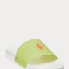 Chaussons thermochromiques Signature Pony Ralph Lauren noirs/jaunes pour homme Chaussons thermochromiques Signature Pony Ralph Lauren noirs/jaunes pour homme