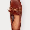 Chaussures décontractées en cuir marron foncé Ralph Lauren Merton pour hommes