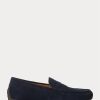Chaussures décontractées en daim Ralph Lauren Reynold pour homme, bleu marine