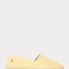Espadrille jaune en toile délavée Ralph Lauren Cevio pour homme Espadrille jaune en toile délavée Ralph Lauren Cevio pour homme