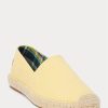 Espadrille jaune en toile délavée Ralph Lauren Cevio pour homme Espadrille jaune en toile délavée Ralph Lauren Cevio pour homme