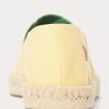 Espadrille jaune en toile délavée Ralph Lauren Cevio pour homme Espadrille jaune en toile délavée Ralph Lauren Cevio pour homme