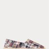Espadrille Madras Cevio Crest bleue multicolore pour homme Ralph Lauren Espadrille Madras Cevio Crest bleue multicolore pour homme Ralph Lauren