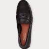 Chaussures décontractées noires Ralph Lauren Reynold pour hommes, en cuir pleine fleur Chaussures décontractées noires Ralph Lauren Reynold pour hommes, en cuir pleine fleur