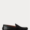 Chaussures de conduite décontractées en cuir noires pour hommes Ralph Lauren Anders Chaussures de conduite décontractées en cuir noires pour hommes Ralph Lauren Anders