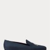 Chaussures habillées bleues en lin Alonzo Bullion pour hommes de Ralph Lauren Chaussures habillées bleues en lin Alonzo Bullion pour hommes de Ralph Lauren