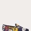 Chaussures habillées en toile bleu marine multicolores pour homme Ralph Lauren Paxton avec logo Chaussures habillées en toile bleu marine multicolores pour homme Ralph Lauren Paxton avec logo