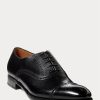 Chaussures habillées noires à bout droit pour hommes Ralph Lauren Denver