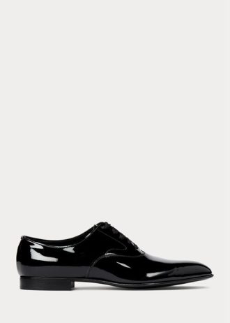Chaussures habillées noires en cuir verni Paget pour hommes Ralph Lauren