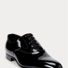 Chaussures habillées noires en cuir verni Paget pour hommes Ralph Lauren Chaussures habillées noires en cuir verni Paget pour hommes Ralph Lauren