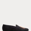 Chaussures habillées noires en velours Alonzo Bullion Crest pour hommes de Ralph Lauren Chaussures habillées noires en velours Alonzo Bullion Crest pour hommes de Ralph Lauren