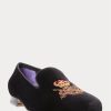 Chaussures habillées noires en velours Alonzo Bullion Crest pour hommes de Ralph Lauren Chaussures habillées noires en velours Alonzo Bullion Crest pour hommes de Ralph Lauren