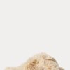 Chaussures plates beiges en fausse fourrure Sydni pour femmes de Ralph Lauren