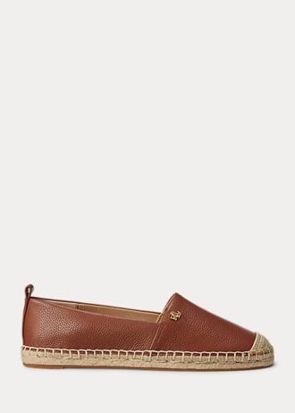 Chaussures plates en cuir vieilli Cameryn IV de Ralph Lauren pour femme
