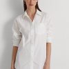 Chemises blanches en coton Ralph Lauren pour femmes