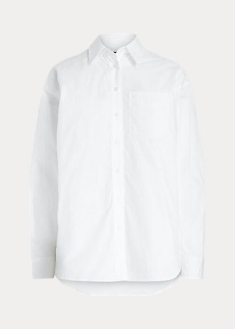 Chemises blanches en coton Ralph Lauren pour femmes