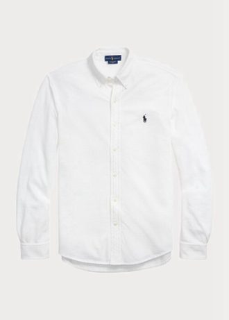 Chemises blanches en maille légère Ralph Lauren pour hommes