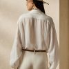 Chemises blanches en voile de lin Roslin Ralph Lauren pour femmes Chemises blanches en voile de lin Roslin Ralph Lauren pour femmes