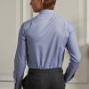 Chemises habillées en sergé bleu à carreaux vichy Ralph Lauren pour homme, faciles d&rsquo;entretien