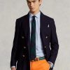 Chemises habillées à rayures bleues Ralph Lauren pour homme, coupe sur mesure Chemises habillées à rayures bleues Ralph Lauren pour homme, coupe sur mesure