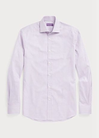 Chemises habillées violettes à carreaux vichy Ralph Lauren pour hommes