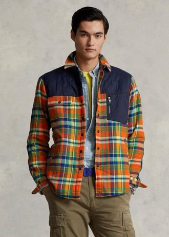 Chemises hybrides multicolores en flanelle à carreaux Ralph Lauren pour hommes