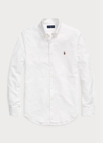 Chemises Oxford blanches slim fit Ralph Lauren pour hommes