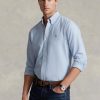 Chemises Oxford slim fit bleues Ralph Lauren pour hommes Chemises Oxford slim fit bleues Ralph Lauren pour hommes